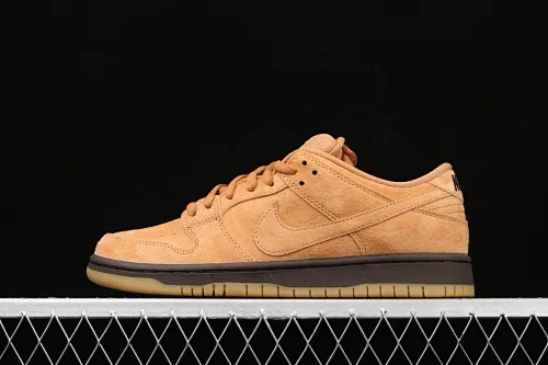 All categories Nk SB Dunk series Nk SB Dunk Low low-top sneakers J version Nk SB Dunk Low Pro wheat color fallen leaf yellow low-top sports skateboard shoes BQ6817-204